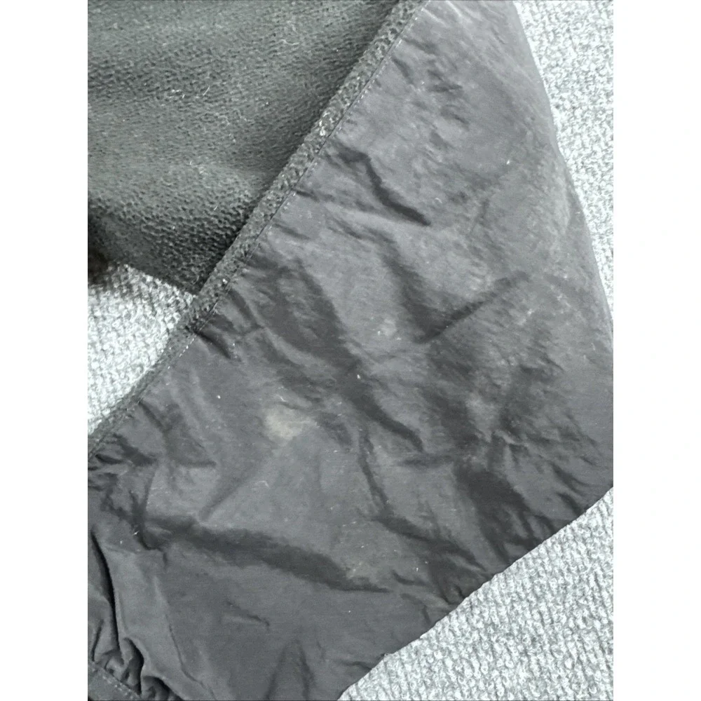 The North Face TKA Kataka Fleece Sweatshirt Mens L Black Zip Pockets Outdoors